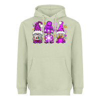 Matcha purple winter gnomies Heavyweight Hoodie - NancyCooperArtShop