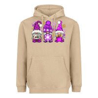 Mushroom purple winter gnomies Heavyweight Hoodie - NancyCooperArtShop