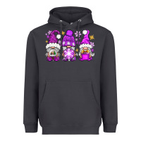 Smoke purple winter gnomies Heavyweight Hoodie - NancyCooperArtShop
