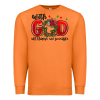 Carrot with god all things are possible Premium Sweatshirt - MaliasSmallBusiness