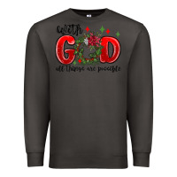Smoke with god all things are possible Premium Sweatshirt - MaliasSmallBusiness