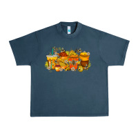 Midnight Navy bee drink Urban Heavy Tee - RacoonDesign