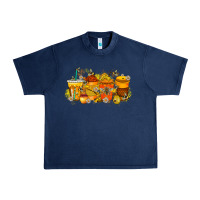 Navy bee drink Urban Heavy Tee - RacoonDesign