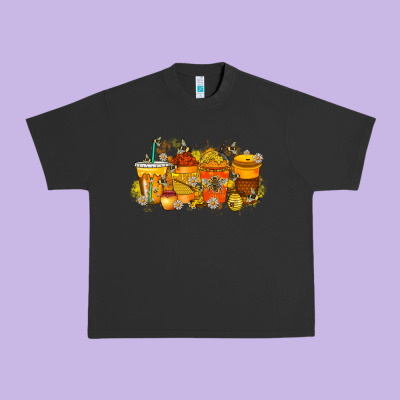 Bee Drink Urban Heavy Tee Designed By Racoondesign