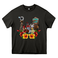 Asphalt farm life chicken Heavy Core Tee - SublimationCraftShop