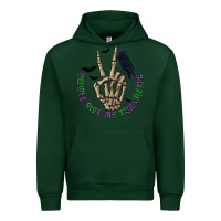 Forest Green People Give Me The Creeps Urban Hoodie - texasbilliewilder