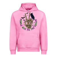 Fuchsia Pink People Give Me The Creeps Urban Hoodie - texasbilliewilder
