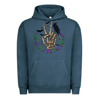 Pigment Midnight Navy People Give Me The Creeps Urban Hoodie - texasbilliewilder