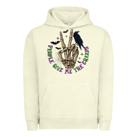 Pigment Pistachio People Give Me The Creeps Urban Hoodie - texasbilliewilder
