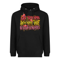 Black she belongs among the wildflowers Heavyweight Hoodie - NancyCooperArtShop