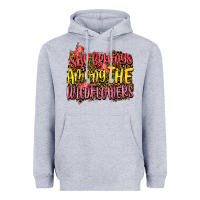 Heather Grey she belongs among the wildflowers Heavyweight Hoodie - NancyCooperArtShop