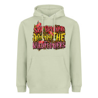 Matcha she belongs among the wildflowers Heavyweight Hoodie - NancyCooperArtShop