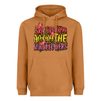 Meerkat she belongs among the wildflowers Heavyweight Hoodie - NancyCooperArtShop