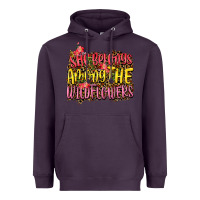 Plum she belongs among the wildflowers Heavyweight Hoodie - NancyCooperArtShop