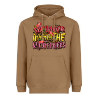 Toasted Coconut she belongs among the wildflowers Heavyweight Hoodie - NancyCooperArtShop