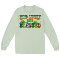 Matcha not lucky just blessed Long Sleeve Tee - AdoDesignShop