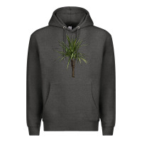 Charcoal Heather Dracaena Marginata Premium Hoodie - LillyAllenDesigns