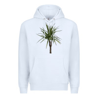 White Dracaena Marginata Premium Hoodie - LillyAllenDesigns