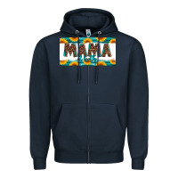 Mama Of Both License Plate Zipper Hoodie | Teevron
