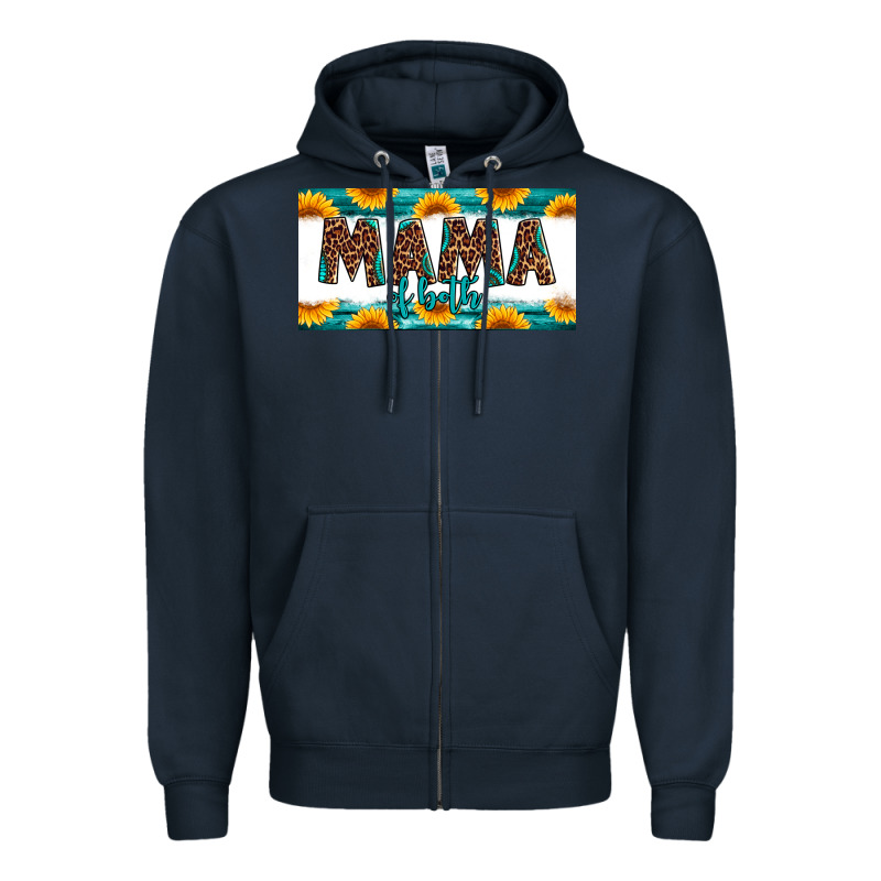 Mama Of Both License Plate Zipper Hoodie by Jasminsmagicworld | Teevron