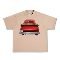 Burro western red truck back view Urban Heavy Tee - FaDigitalArtStudio