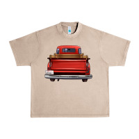 French Oak western red truck back view Urban Heavy Tee - FaDigitalArtStudio