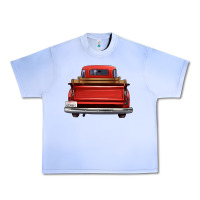 Grape Ice western red truck back view Urban Heavy Tee - FaDigitalArtStudio