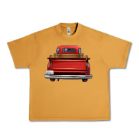 Western Red Truck Back View Urban Heavy Tee | Teevron