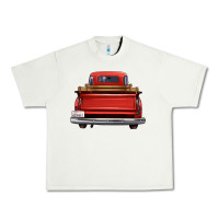 Pistachio western red truck back view Urban Heavy Tee - FaDigitalArtStudio
