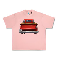 Salmon western red truck back view Urban Heavy Tee - FaDigitalArtStudio