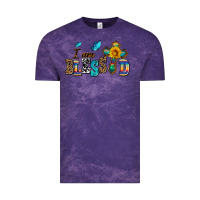 Cloud Purple ı am blessed Vintage Tee - AdoDesignShop