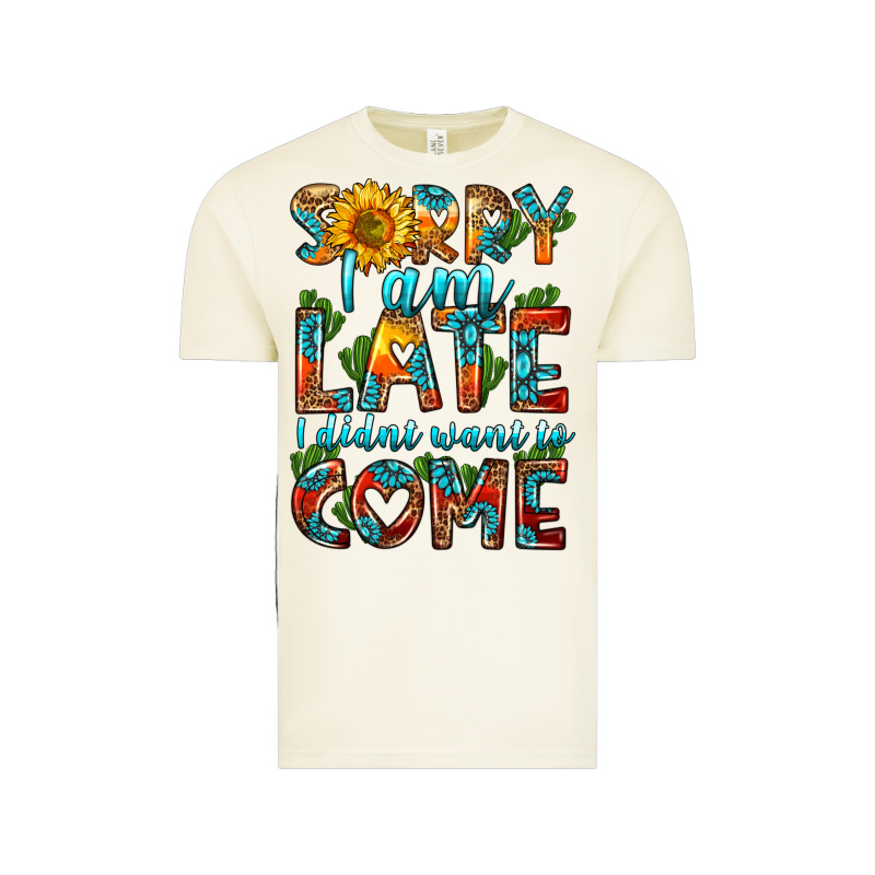 Sorry I Am Late I Didnt Want To Come Vintage Tee by HRA Design Shop | Teevron