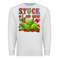 Oatmeal Heather stuck on you Premium Sweatshirt - NancyCooperArtShop