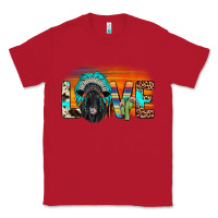 Red love black angus indian headdress Classic Tee - JahusDesignShop