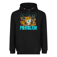 Black somebodys problem Heavyweight Hoodie - NancyCooperArtShop