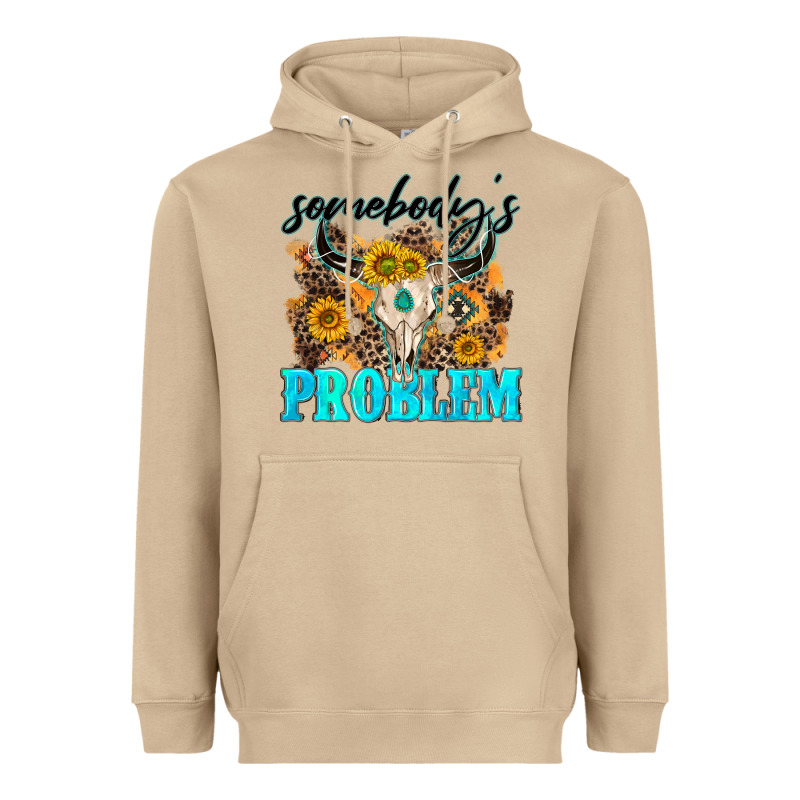 Somebodys Problem Heavyweight Hoodie by NancyCooperArtShop | Teevron