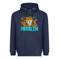 Navy somebodys problem Heavyweight Hoodie - NancyCooperArtShop