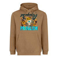 Toasted Coconut somebodys problem Heavyweight Hoodie - NancyCooperArtShop