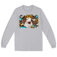 Moon Dust cowhide leopard calf Long Sleeve Tee - JahusDesignShop