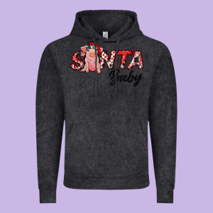 Santa Baby Vintage Hoodie Designed By Ranaportraitstore