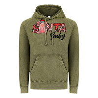 Vintage Olive santa baby Vintage Hoodie - RanaPortraitStore