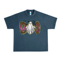 Midnight Navy boo ghost Urban Heavy Tee - RacoonDesign