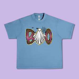Boo Ghost Urban Heavy Tee Designed By Racoondesign