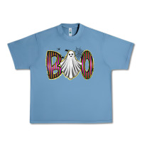 Pebble Blue boo ghost Urban Heavy Tee - RacoonDesign