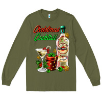Army Green christmas cocktail martini and gift Long Sleeve Tee - AdoDesignShop