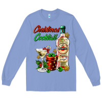 Colony Blue christmas cocktail martini and gift Long Sleeve Tee - AdoDesignShop