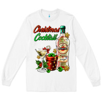 White christmas cocktail martini and gift Long Sleeve Tee - AdoDesignShop