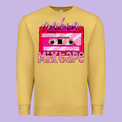 Make A Mixtape Cassette Premium Sweatshirt Designed By Nancycooperartshop