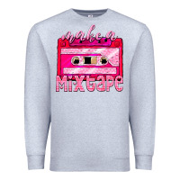 Heather Grey make a mixtape cassette Premium Sweatshirt - NancyCooperArtShop