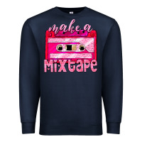 Navy make a mixtape cassette Premium Sweatshirt - NancyCooperArtShop